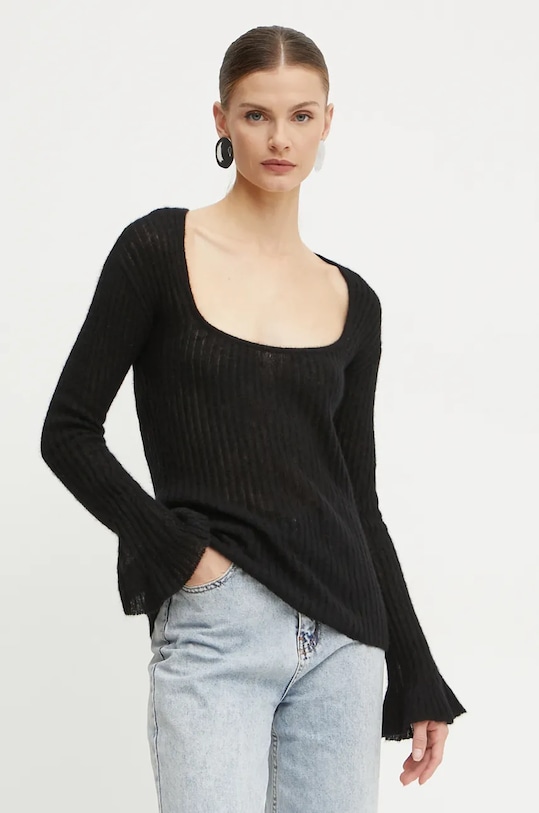 

Шерстяной свитер Pinko, черный
