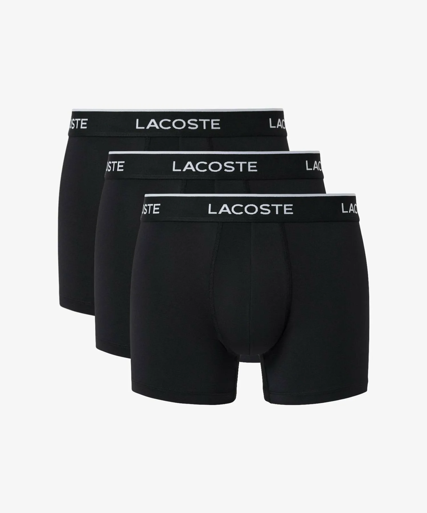 Трусы-шорты из микрофибры с логотипом 3P Brand LACOSTE, Black