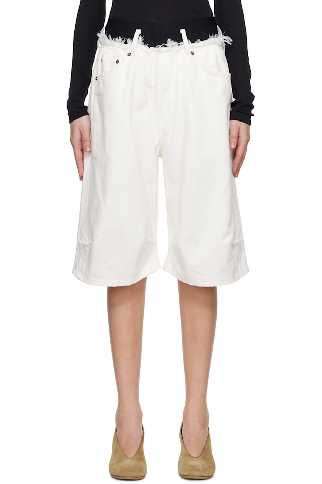 

Джинсовые шорты до колена Alainpaul, белый