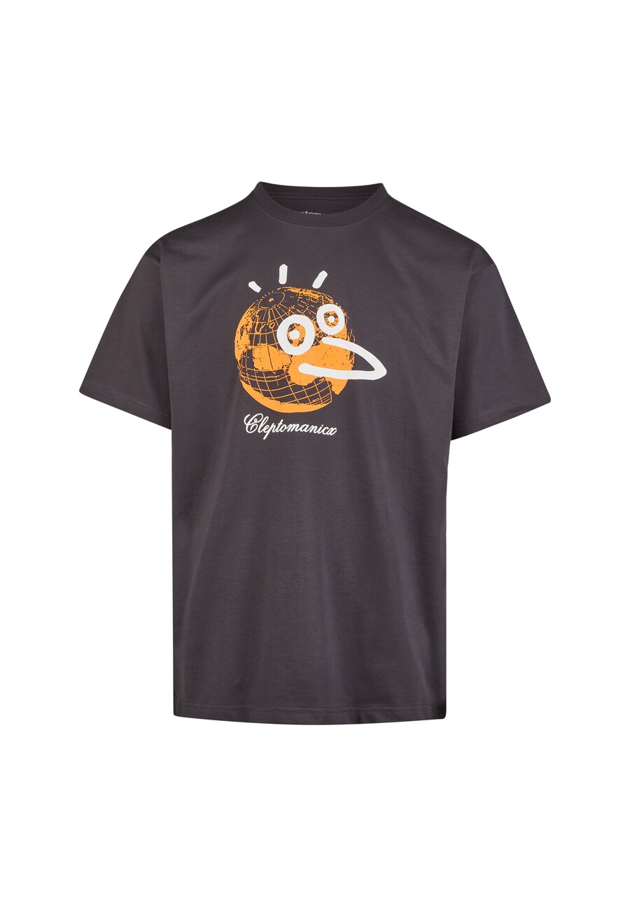 

Рубашка Cleptomanicx Classic Tee Gull Earth, серый