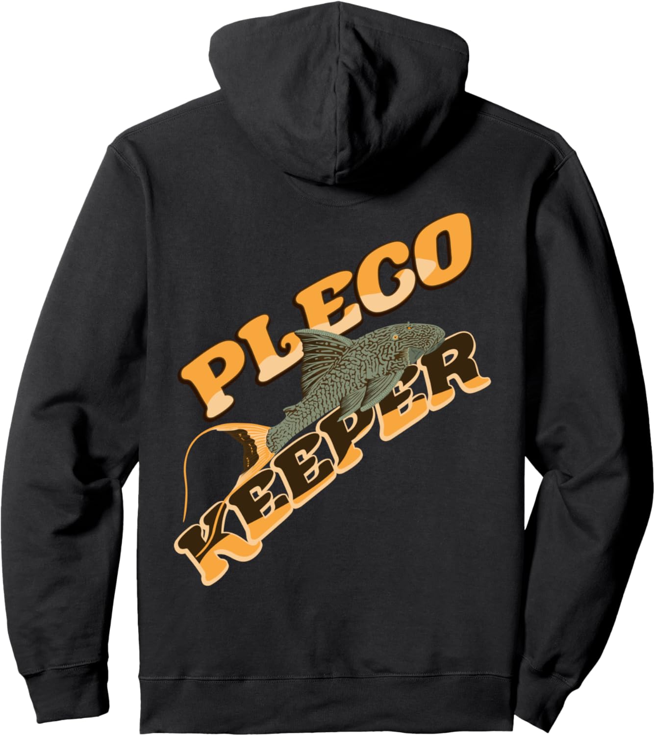 

Papa Panaque Preco Keeper Papa Panak Catfish L90 Толстовка с капюшоном для аквариумистов Panake Pleco L-Number Pleco L90, черный