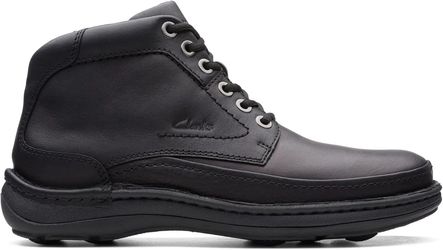Clarks Nature Lite - Черные кожаные ботинки-чука