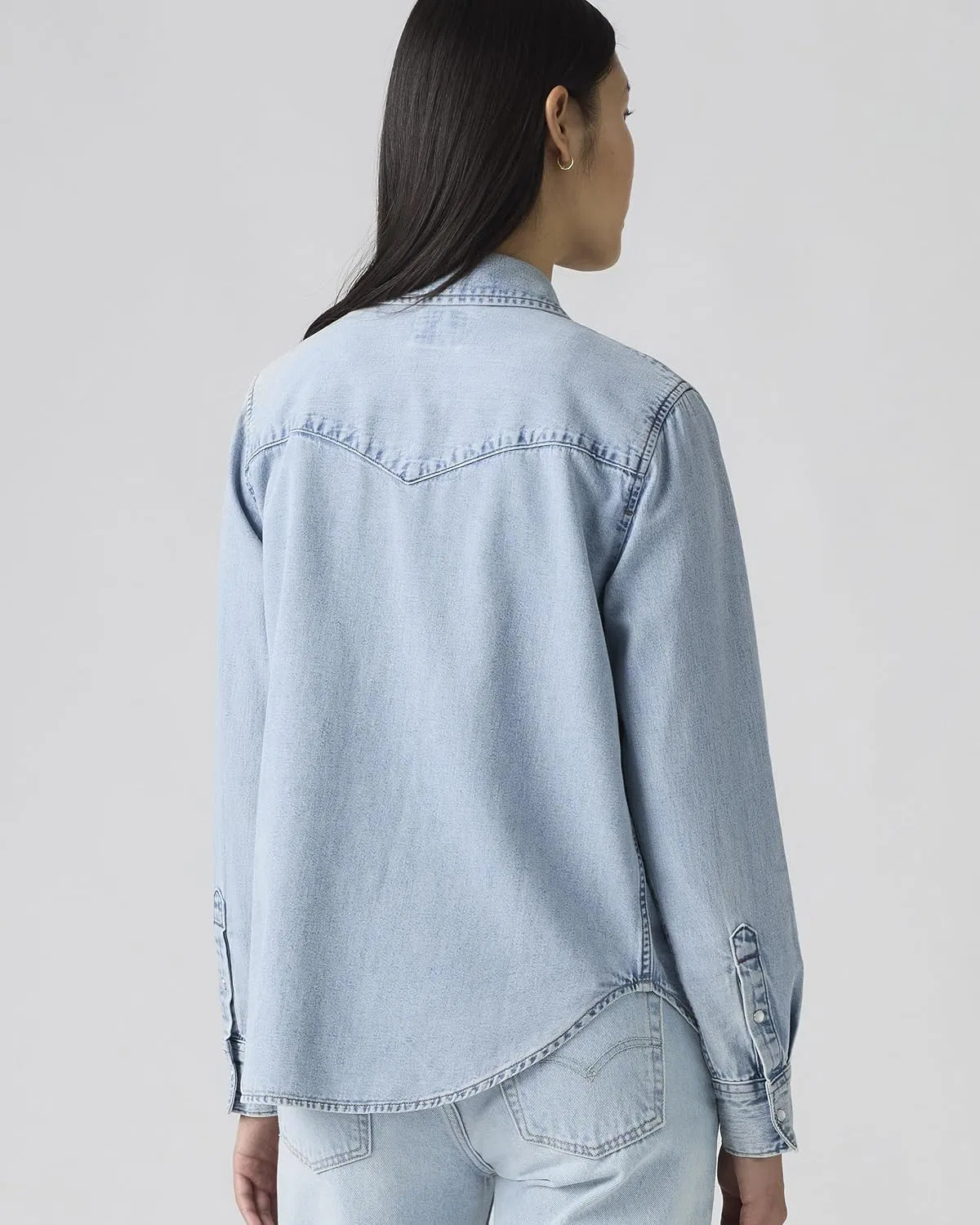 Джинсовая рубашка, обычная посадка, Ultimate Western Denim Shirt, Levi's, темно-синий — фото 4