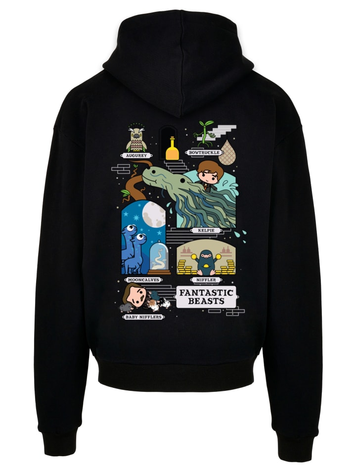 

Ультратяжелая толстовка с капюшоном Fantastic Beasts 2 Chibi Newt черного цвета F4NT4STIC