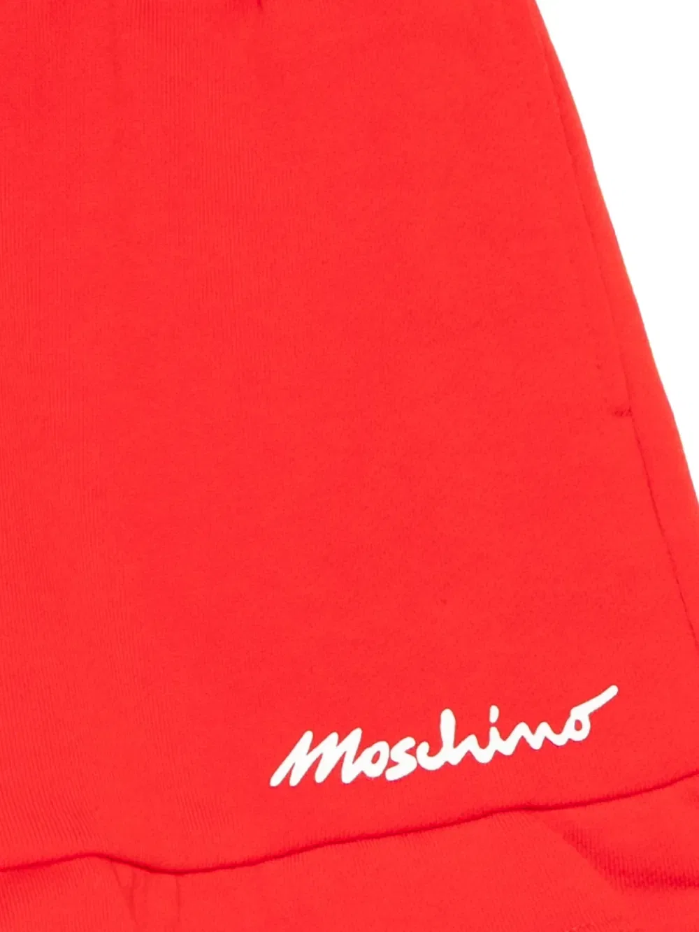 Шорты с оборками и логотипом Moschino Kids, красный — фото 3