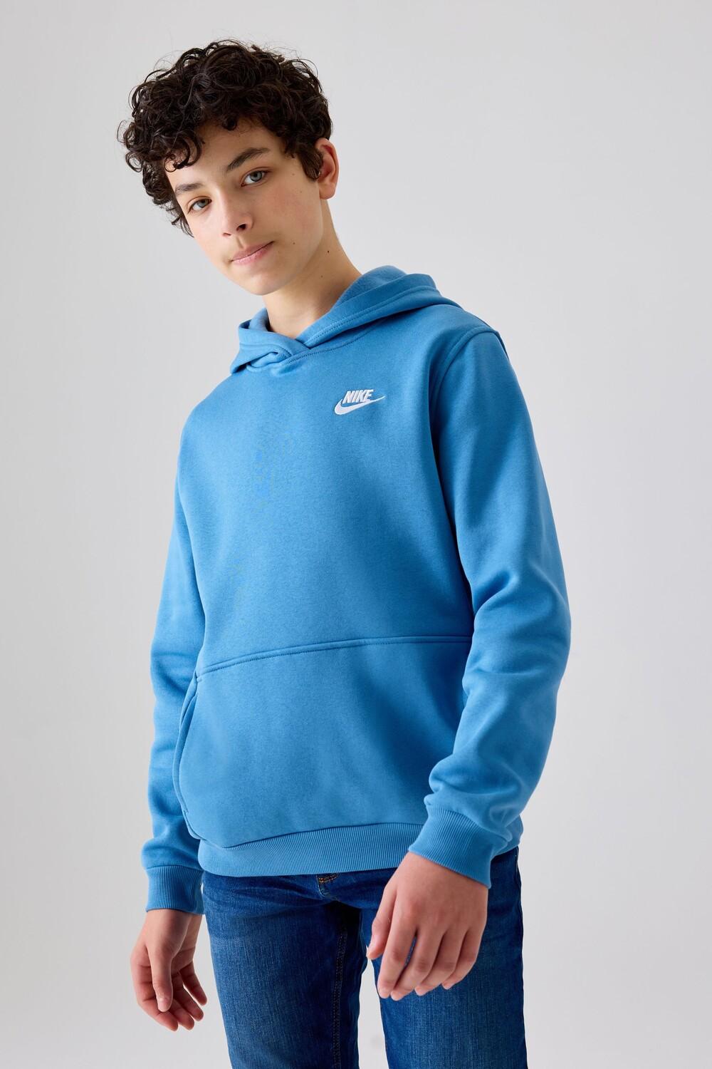 

Толстовка с капюшоном Club из флиса Nike, синий