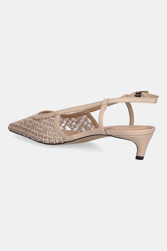Туфли MONO SQUARED TOE KITTEN SLINGB Tommy Hilfiger, бежевый — фото 3
