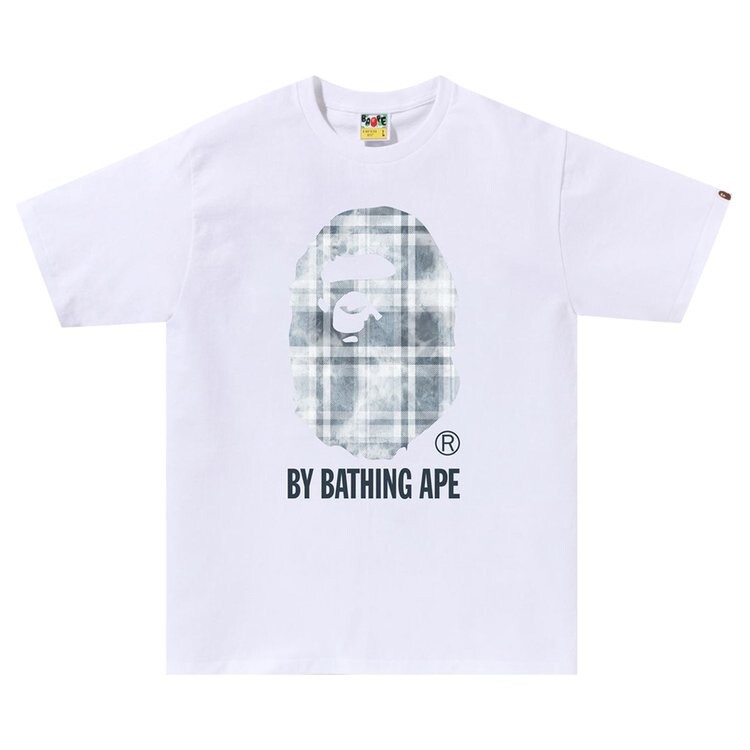 

Футболка BAPE Bleach Check By Bathing Ape 'White', белый