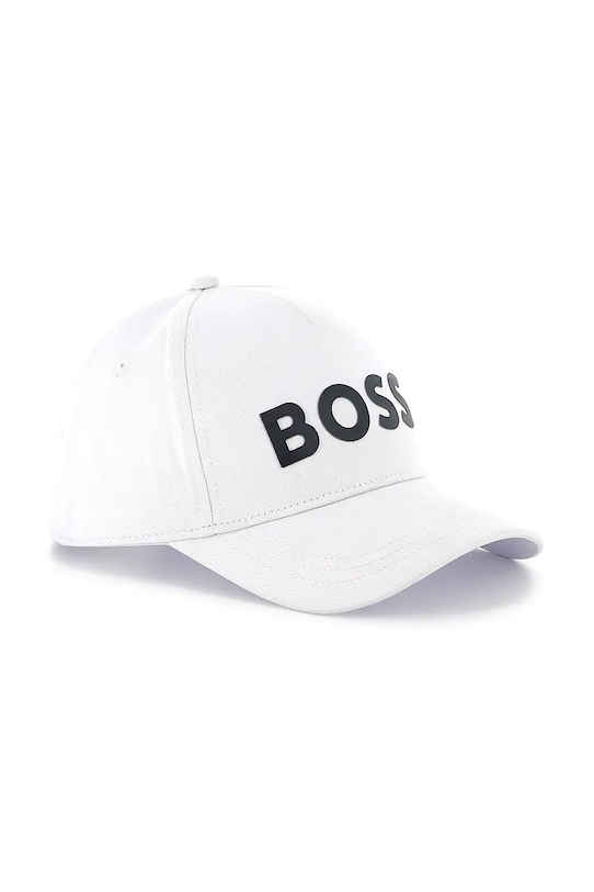 

Детская хлопковая кепка с козырьком Boss, белый