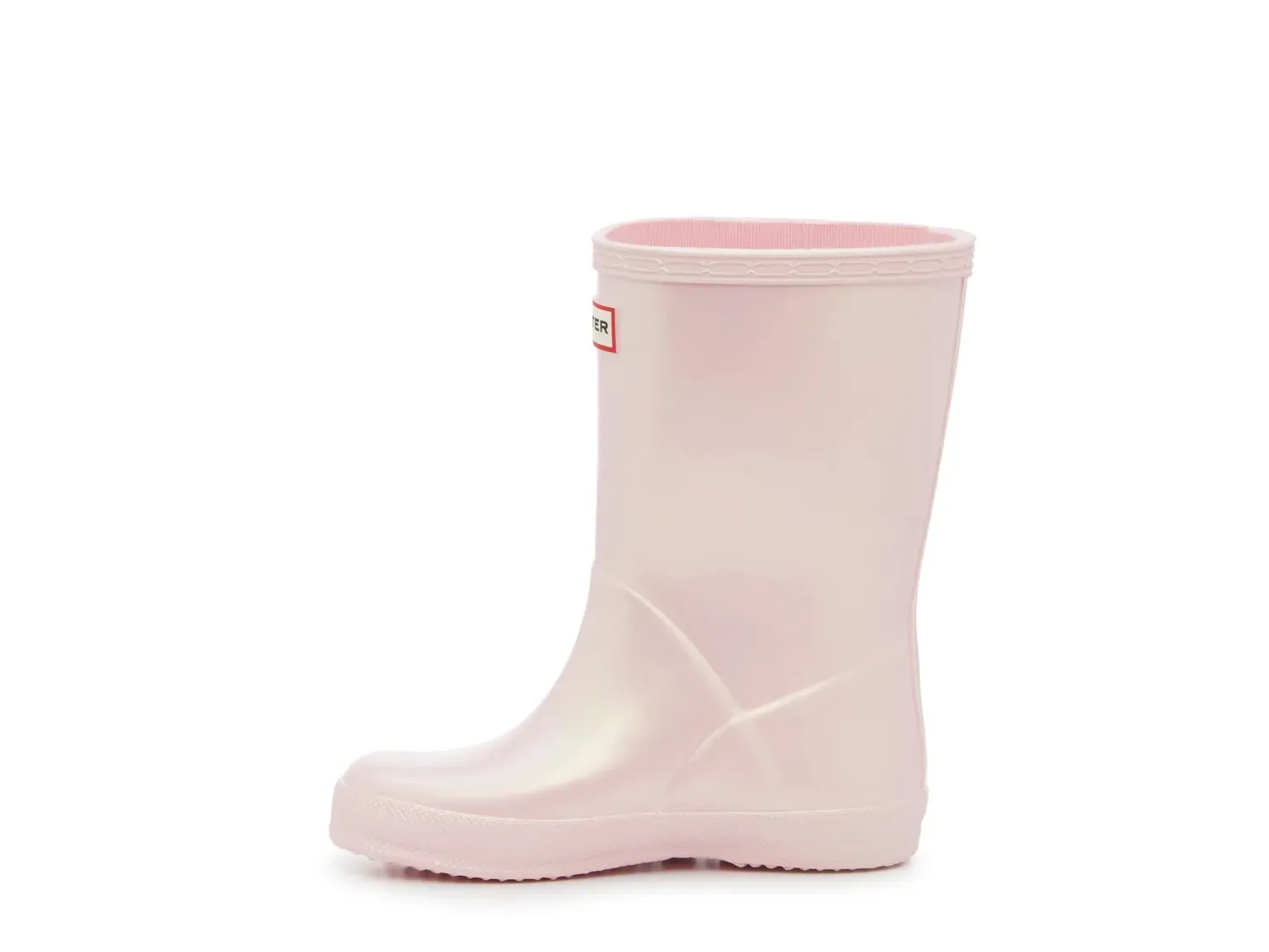 Сапоги HUNTER First Nebula Rain Boot - детские, Bella светло-розовые переливающиеся — фото 3