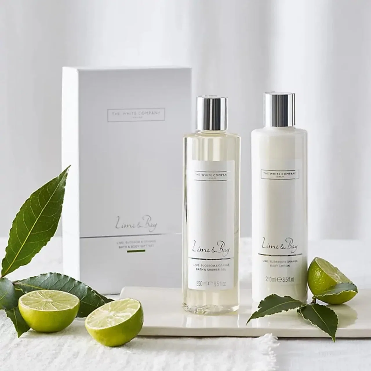Подарочный набор для ванны и тела Lime & Bay от The White Company The White Company