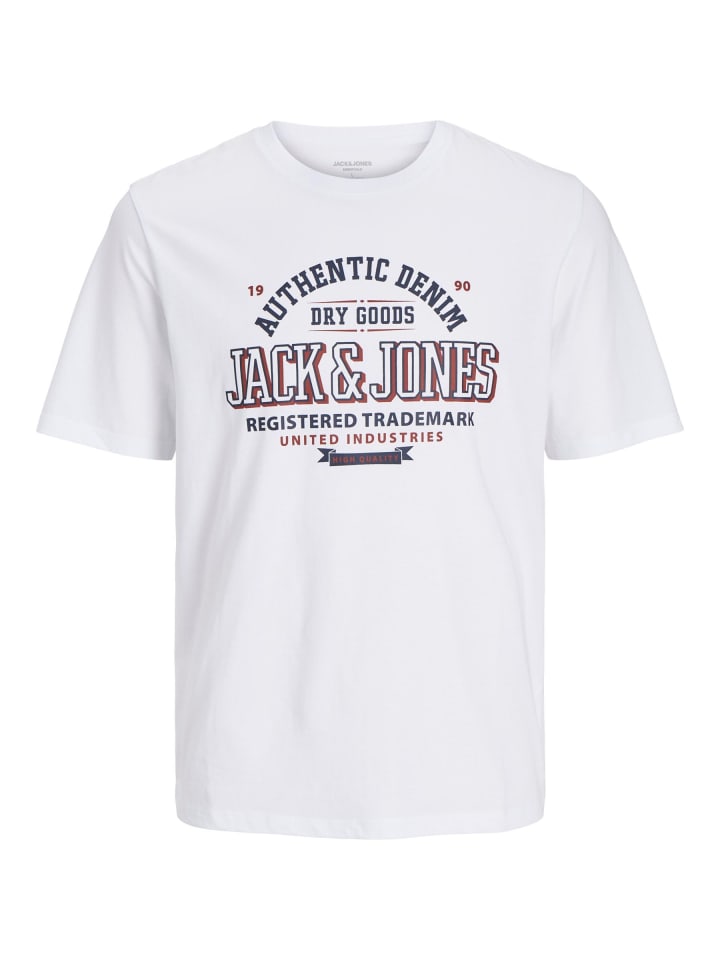 

Футболка JACK & JONES PLUS, белый