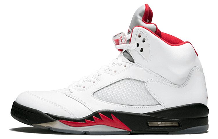 

Кроссовки JORDAN 5 Retro Fire Red 2013, Серый, Кроссовки JORDAN 5 Retro Fire Red 2013