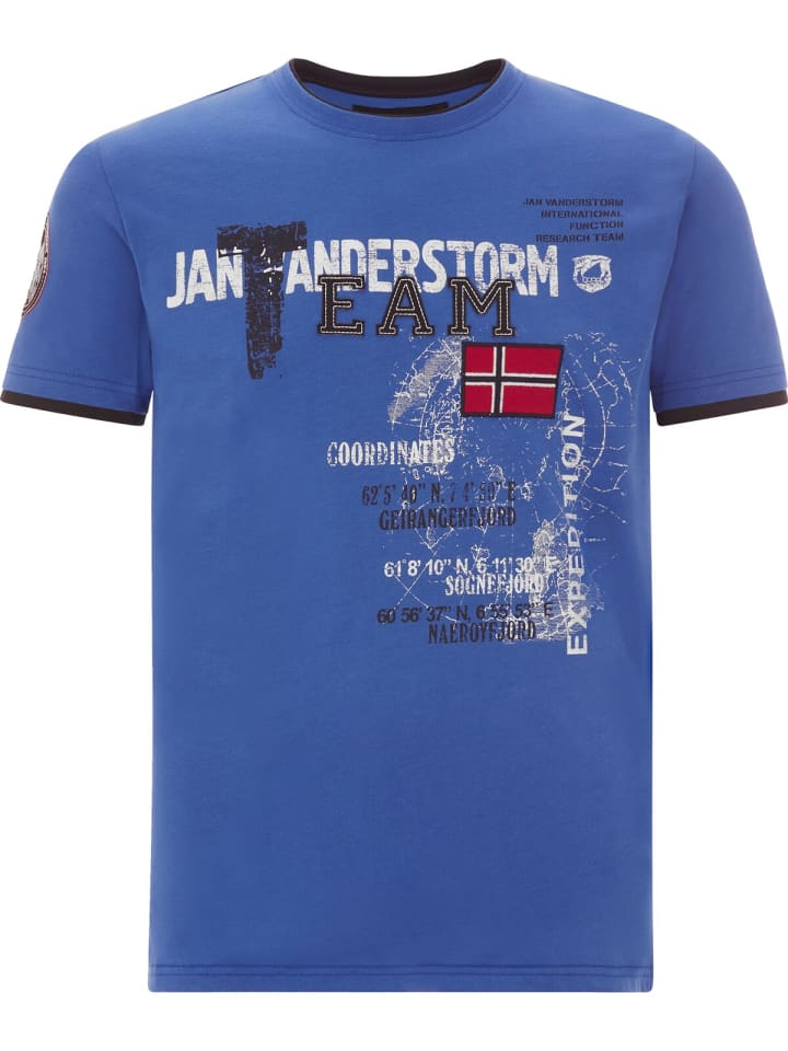 

Футболка Jan Vanderstorm, цвет royal blau