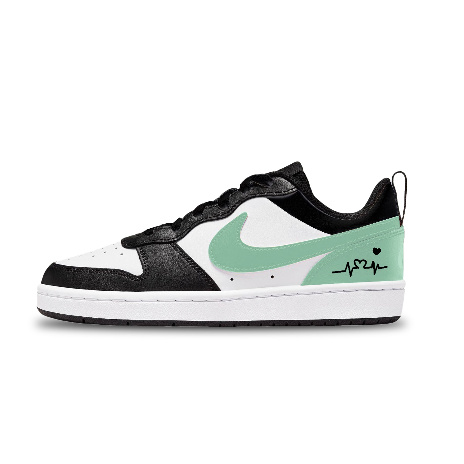 

Nike Court Borough Electric Green детские скейтборд кроссовки Green Unisex