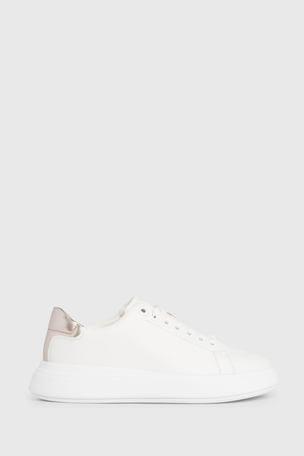 Кожаные кроссовки Cupsole на шнуровке Calvin Klein, белый