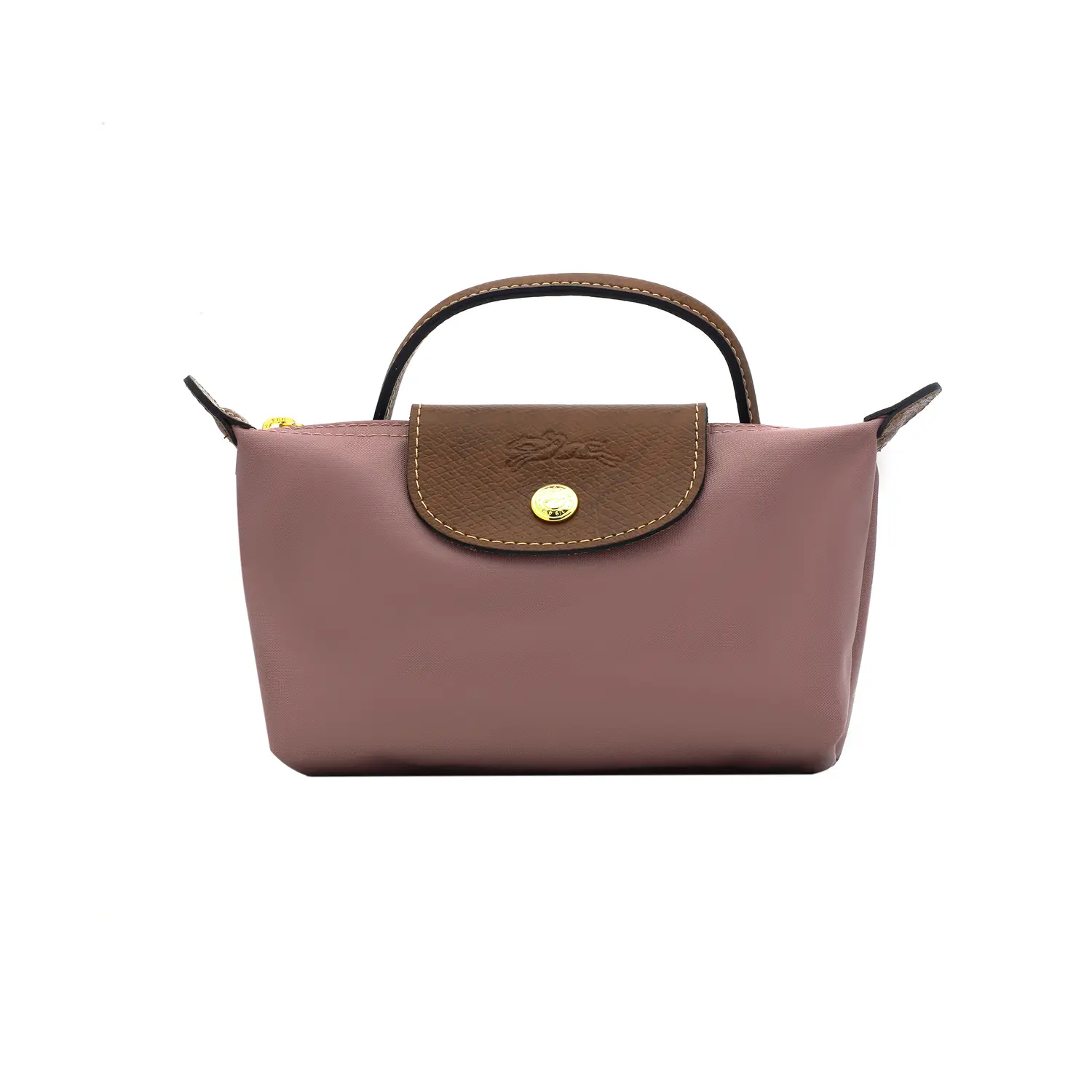 

Сумка-пельмень Le Pliage Canvas мини женская пыльно-розовая LONGCHAMP