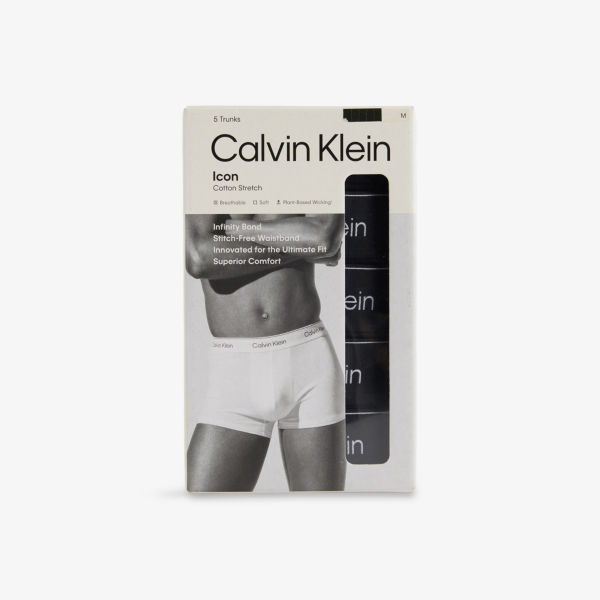 

Набор трусов-боксеров Calvin Klein Icon из хлопка 5 шт, черный