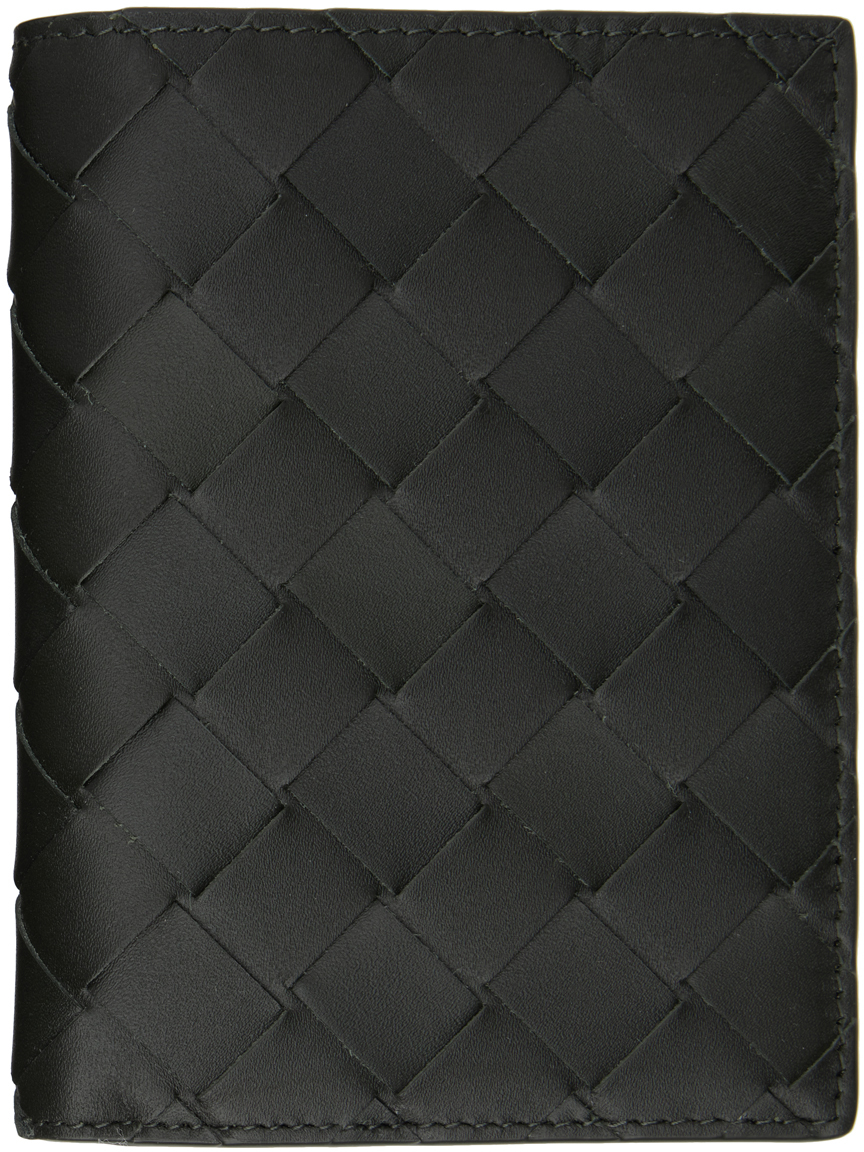 

Зеленый кошелек с клапаном Bottega Veneta, Darkgren/Traves