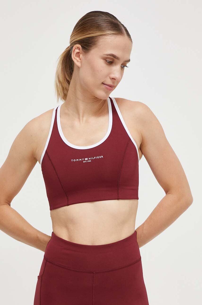 

Спортивный бюстгальтер Tommy Hilfiger, гранатовый