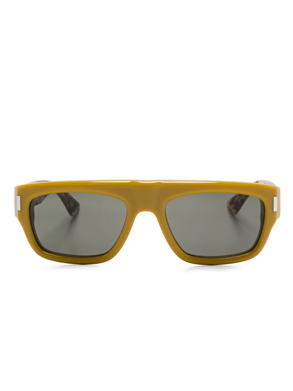 

Солнцезащитные очки в прямоугольной оправе Saint Laurent Eyewear, желтый