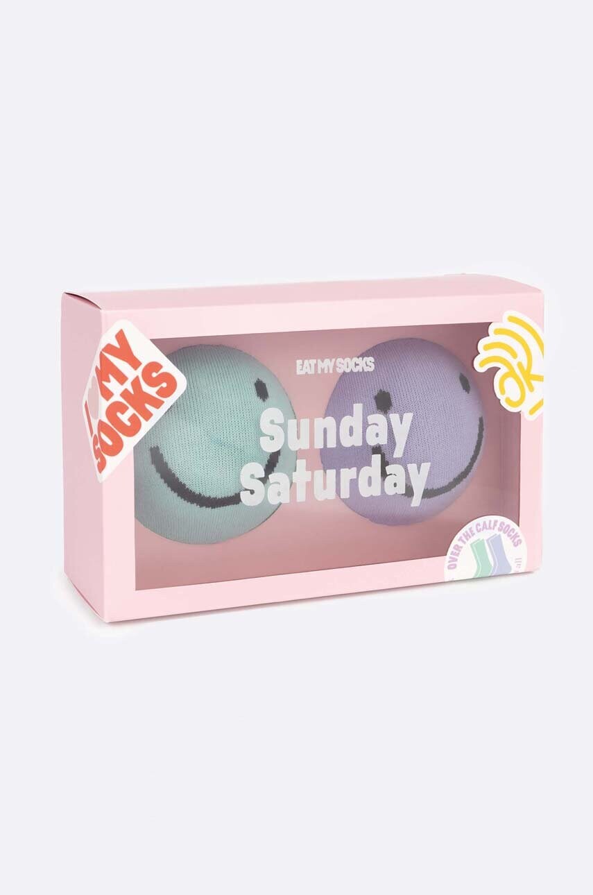 

Носки Saturday Sunday, 2 шт. в упаковке Eat My Socks, мультиколор