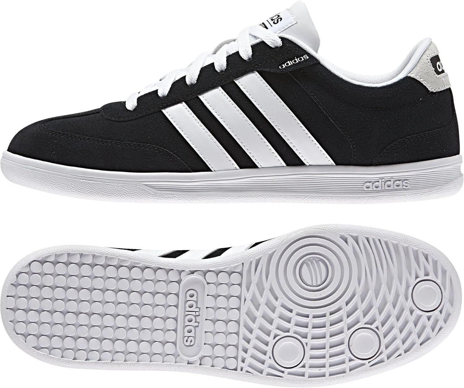 Мужские кроссовки Adidas Cross Court, Black White — фото 2