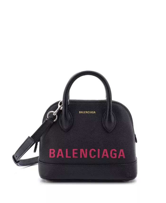 

Кожаная сумка Ville с логотипом XXS Pre-Owned Balenciaga, черный