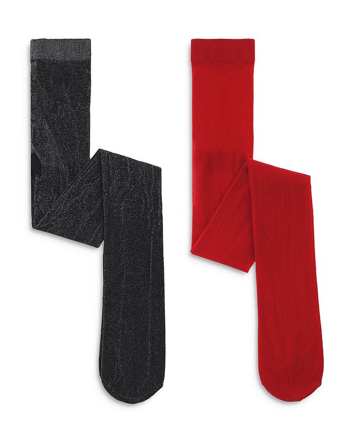 

Нейлоновые колготки Capelli для девочек сплошного цвета и цвета металлик, упаковка из 2 штук — Little Kid, Big Kid, черный