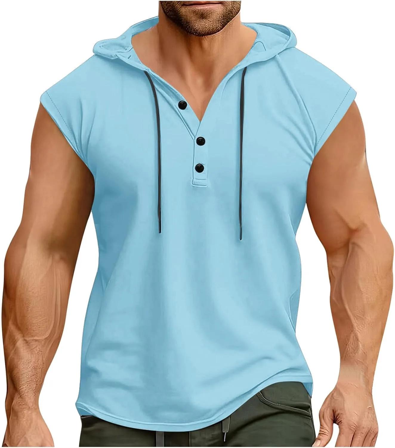 

Мужская майка с капюшоном для тренировок