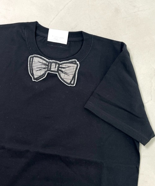 

Футболка с нашивкой-бабочкой, оверсайз SUPERTHANKS, черно-серый