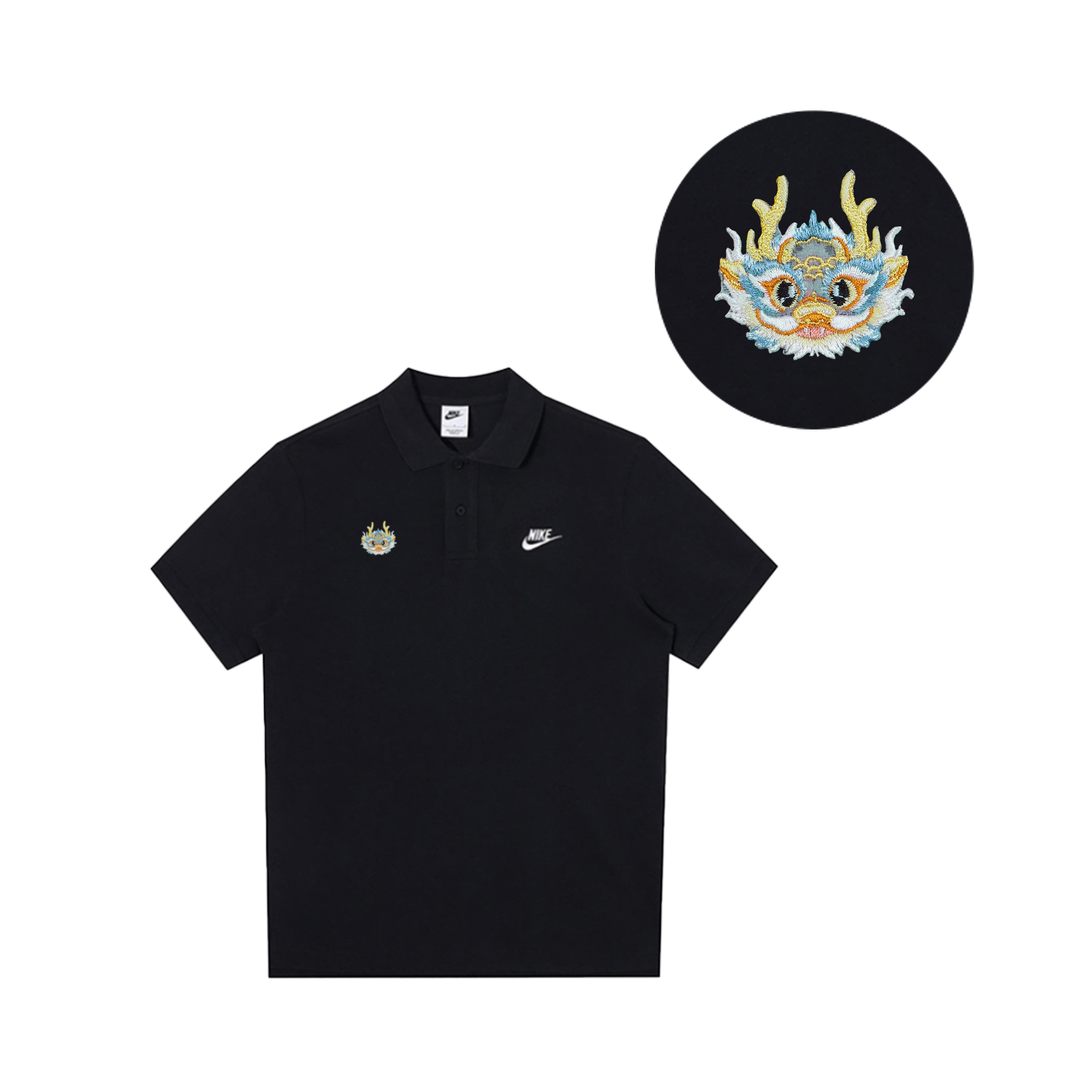 

Nike Спортивная поло мужская black, Черный, Nike Спортивная поло мужская black