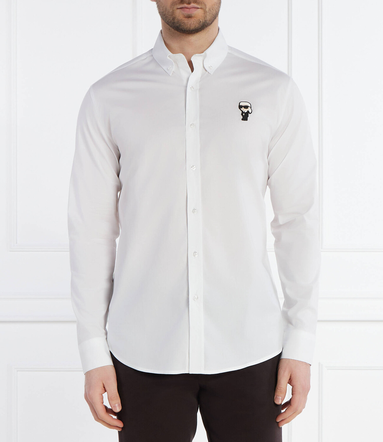 

Рубашка Karl Lagerfeld Regular Fit, белый