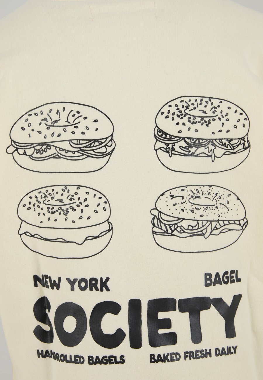Толстовка Another Cotton Lab BAGEL SOCIETY SWEATER, White — фото 3