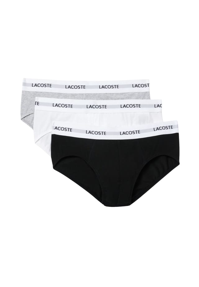 

Трусы нижнее белье в упаковке из трех пар Lacoste, мультиколор