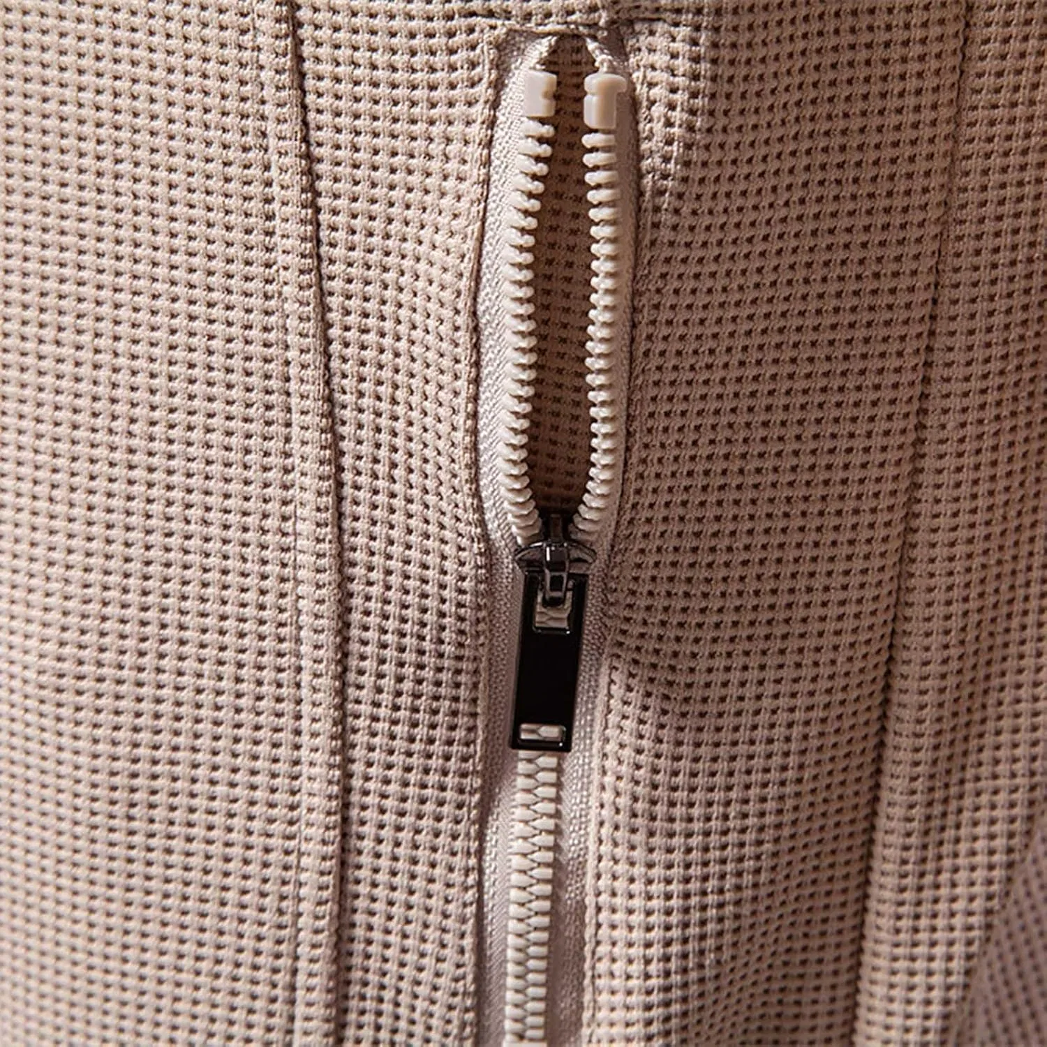 Мужская куртка, стойка-воротник, Polyester, Beige — фото 2