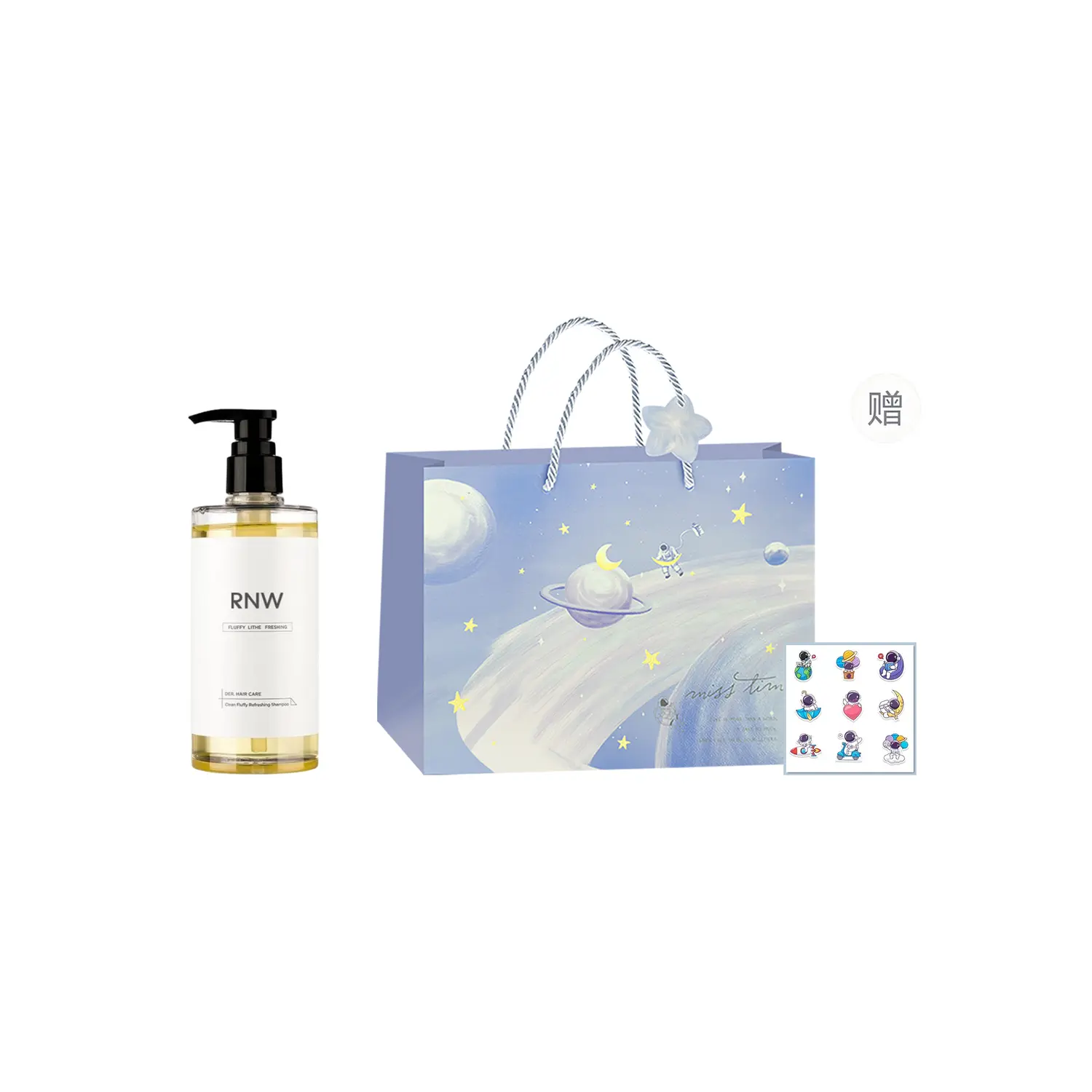 

Объемный шампунь для контроля пушистости, без силиконов, глубоко очищает, увлажняет, разглаживает и укрепляет RNW, volumizing refreshing shampoos 300ml (includes astronaut shopping bag+sticker)