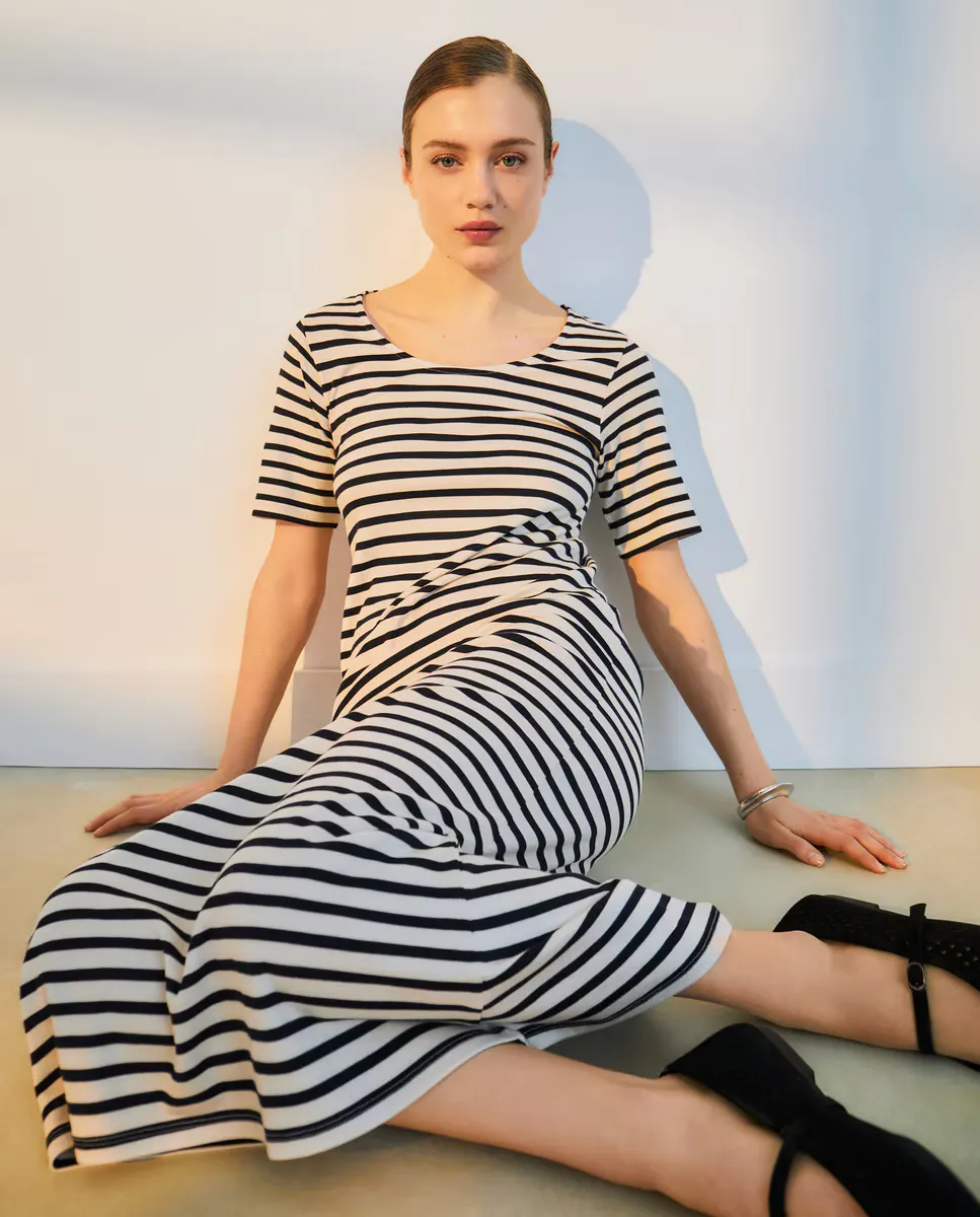 

Женское платье с короткими рукавами Woman El Corte Inglés, синий