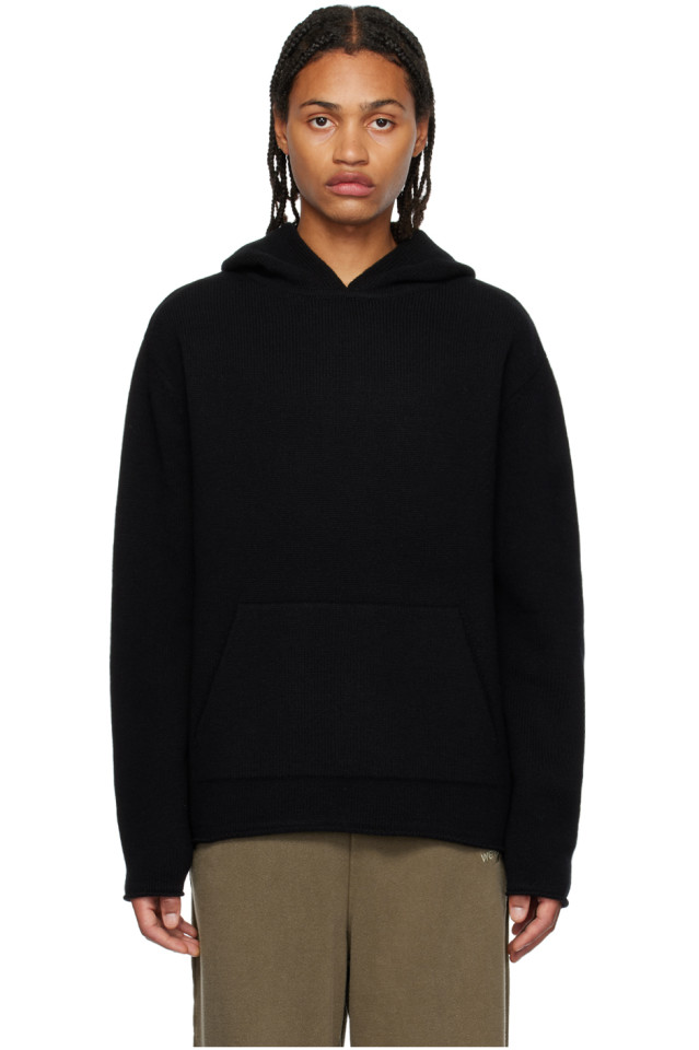 

Жаккардовый худи We11Done, черный