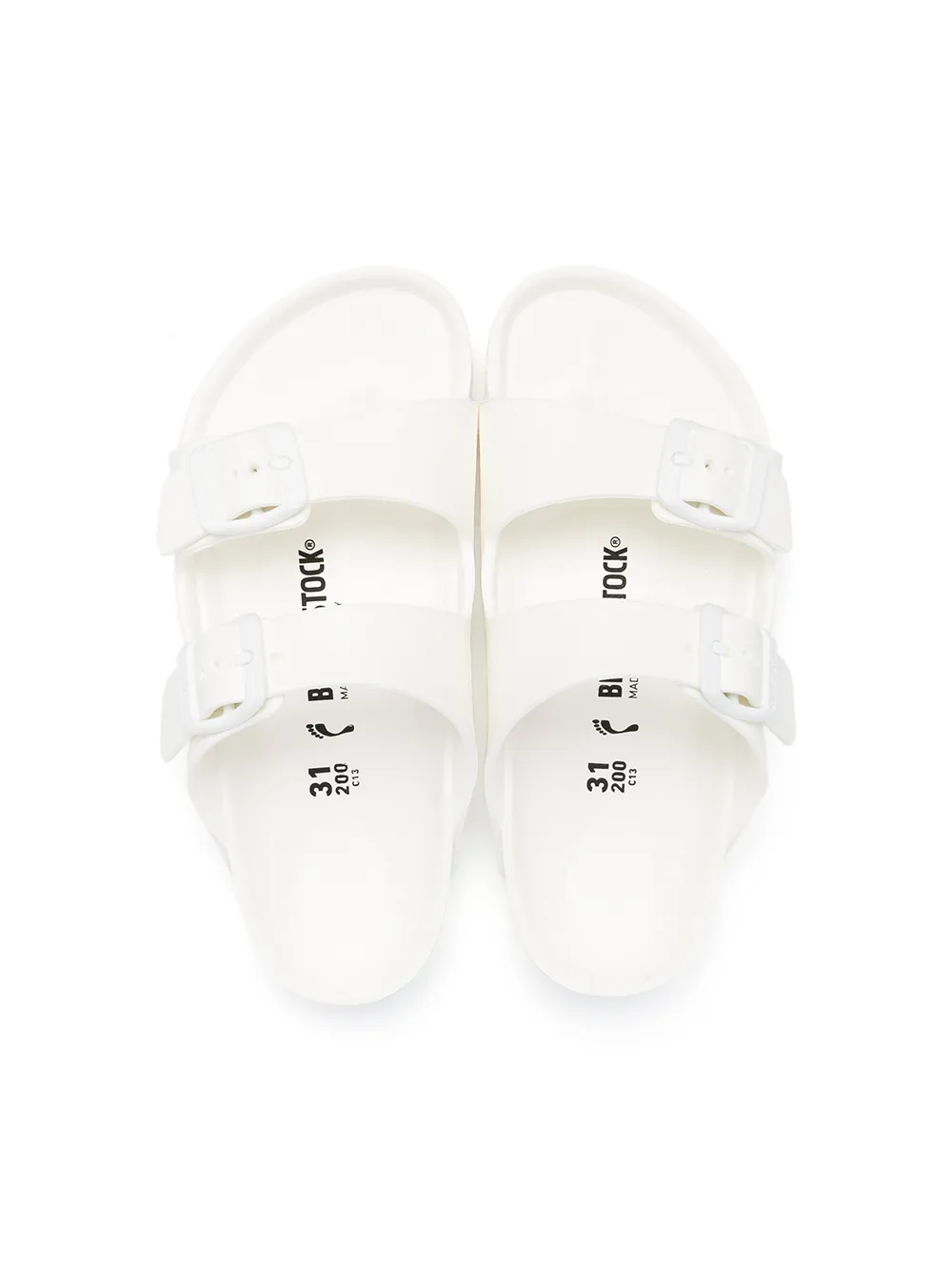 Сандалии с пряжками Birkenstock Kids, белый — фото 3