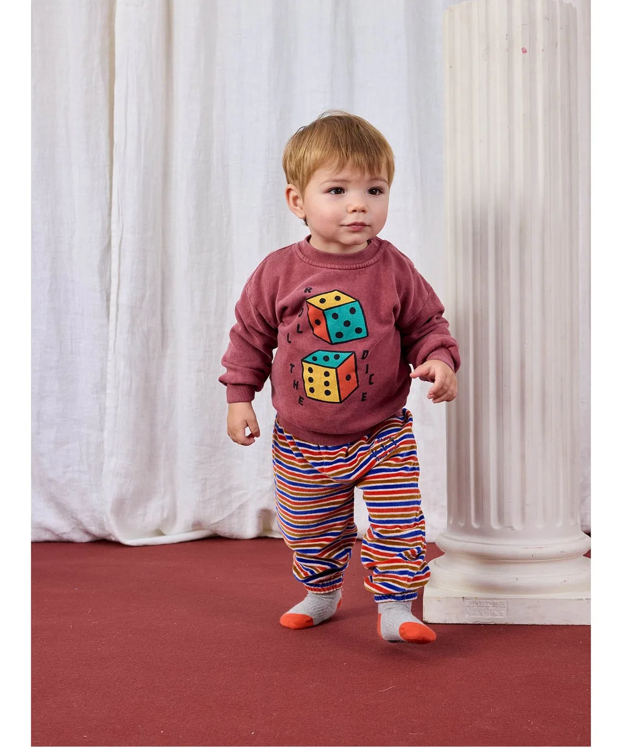 Толстовка Roll The Dice с принтом BOBO CHOSES, коричневая — фото 2