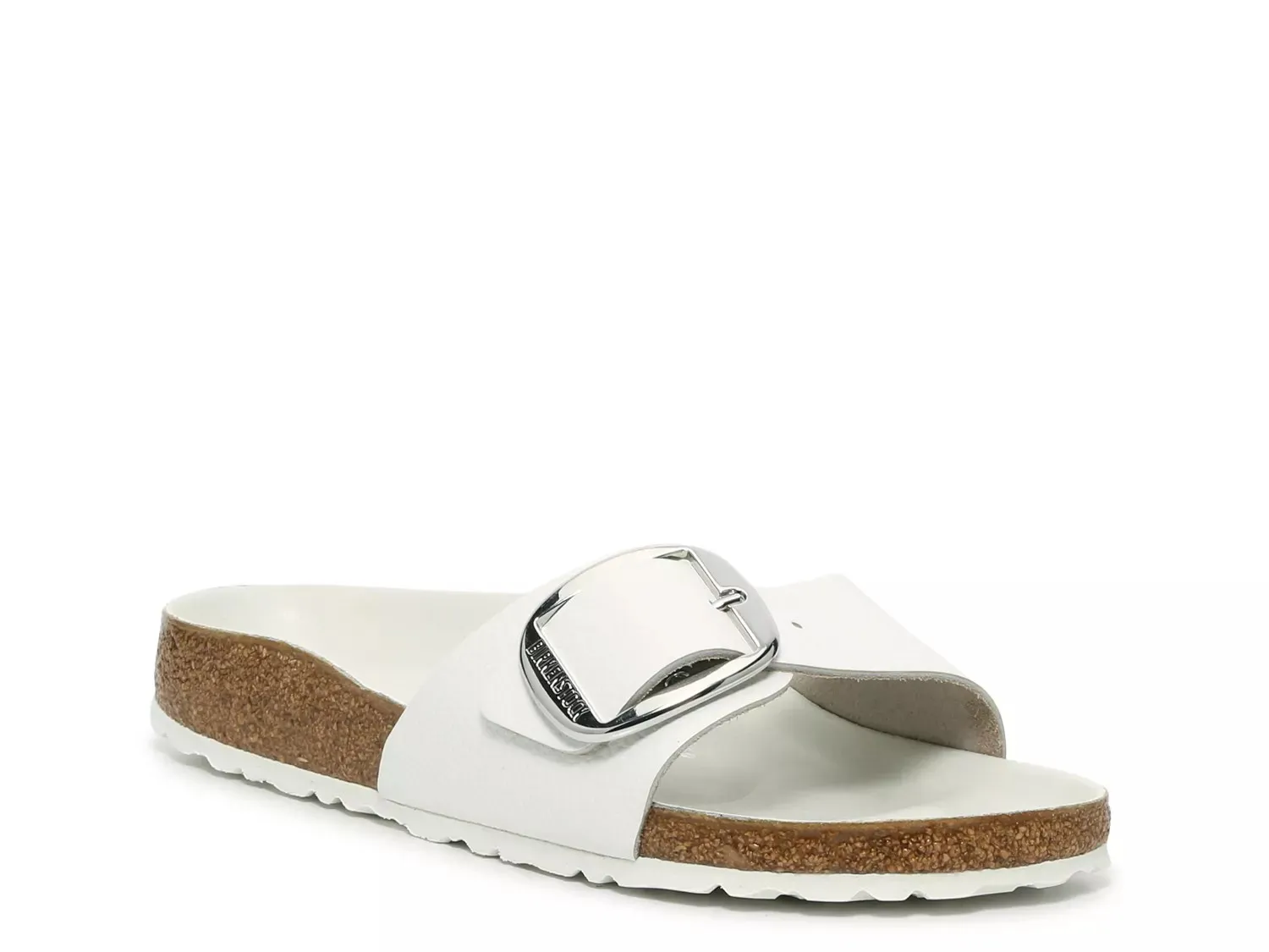 Сандалии Birkenstock Madrid с большой пряжкой, белые