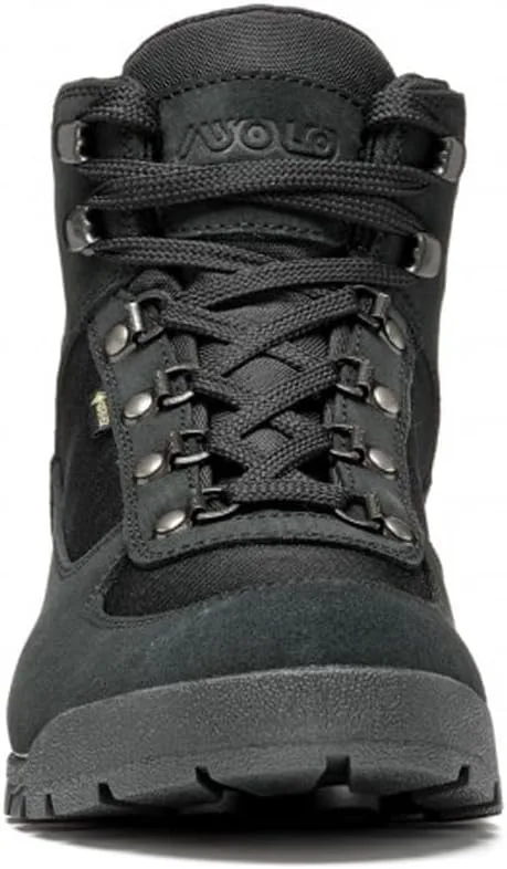 Мужские походные ботинки ASOLO SUPERTREK GTX с водоотталкивающей и дышащей 1,6-1,8 мм замшей/полиэстером, шнуровкой и амортизированной средней голенью, черный — фото 2