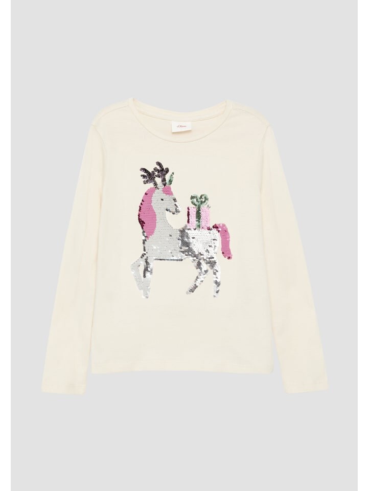 

Футболка s.Oliver T-Shirt langarm, бежевый