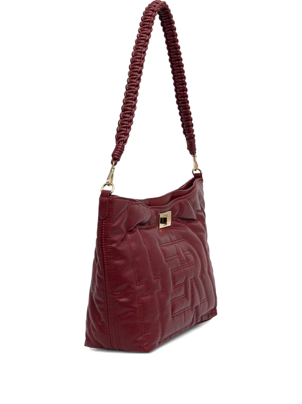 

Сумка-тоут с тисненым логотипом и верхней ручкой Ermanno Scervino, красный