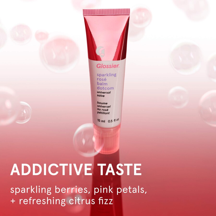 Бальзам для губ и уход за кожей Balm Dotcom - Искрящаяся роза Glossier, 0.5 oz/15 mL, Sparkling Rosé — фото 2