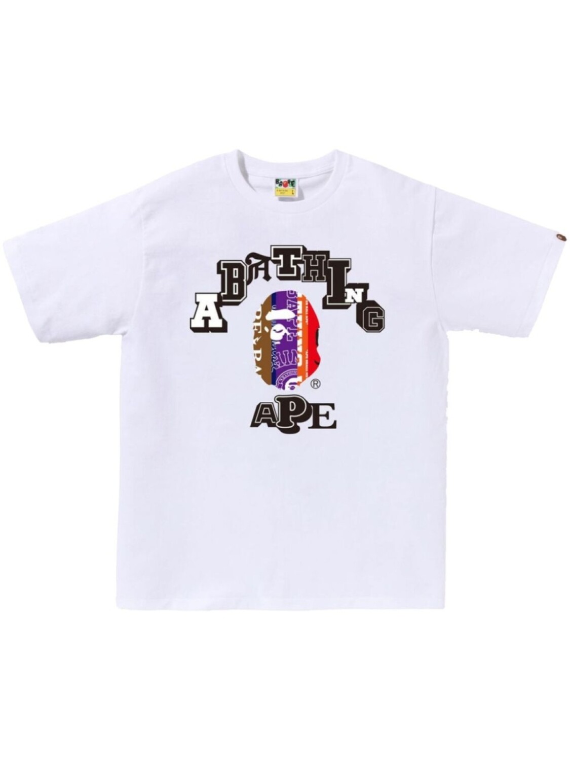 

A BATHING APE футболка с логотипом, белый