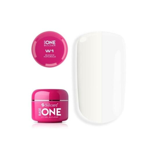 

Гель для наращивания ногтей 15г Silcare, Gel Base One Bianco Naturale W1