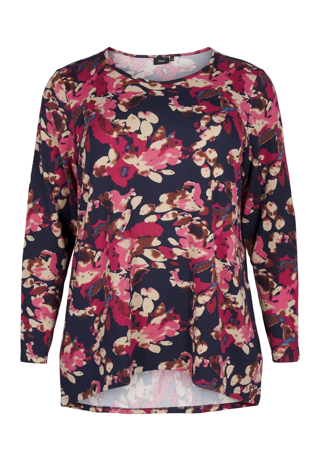 

Топ с длинными рукавами MIT BLUMENMUSTER Zizzi, синий