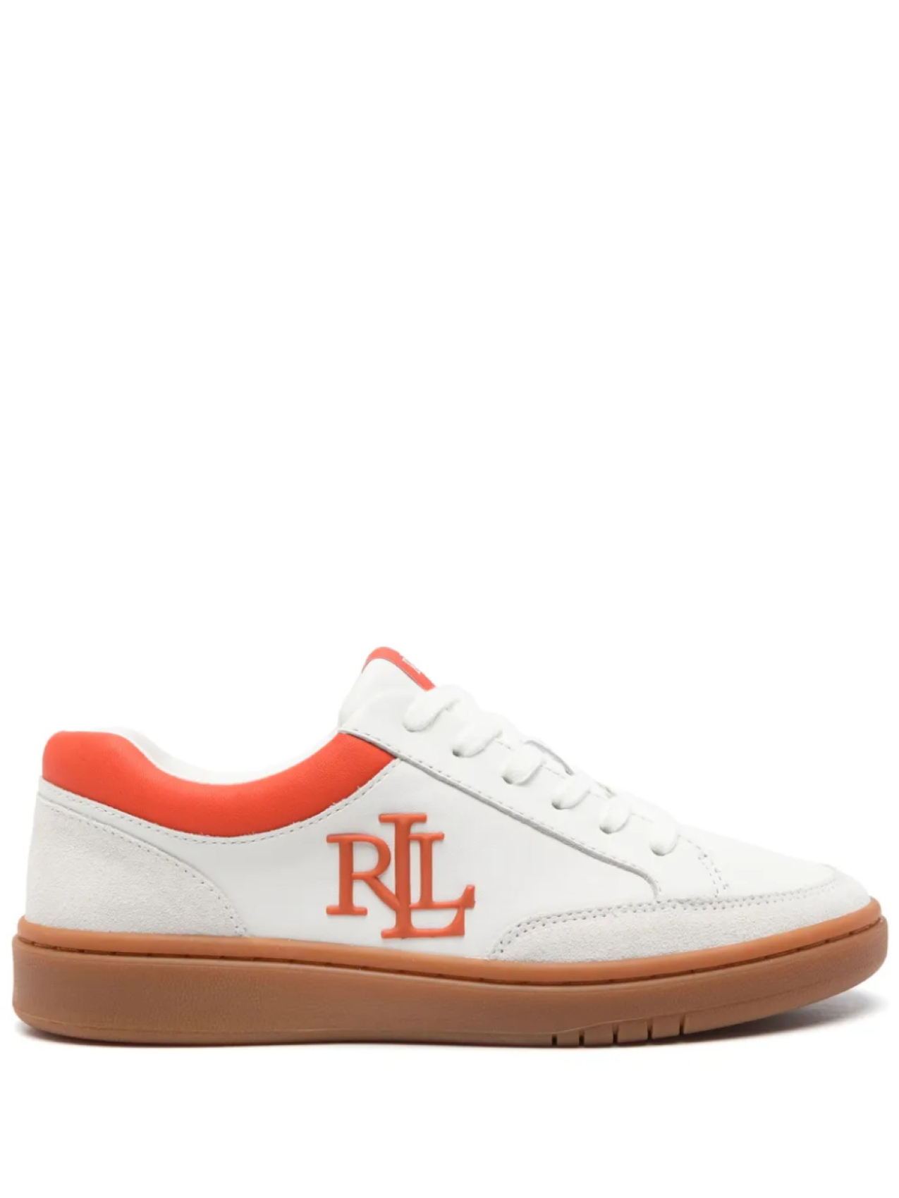 Кроссовки Lauren Ralph Lauren с тисненым логотипом, белый